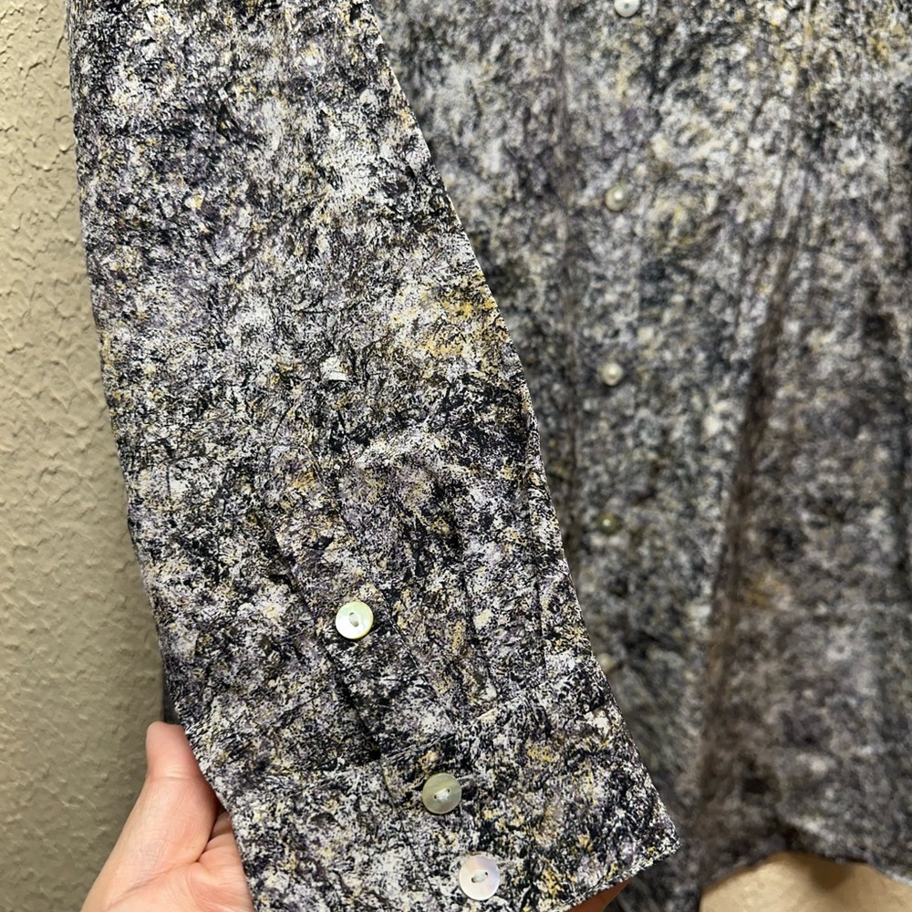 Eileen Fisher 100% Silk Tunic Dress Size‎ Small Button Front - Picture 5 of 6